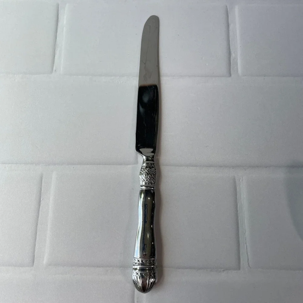 Southern Living French Solid Dinner Knife Stainless Steel Flatware SL Logo 9.5